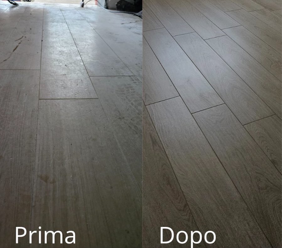 Lavaggio dopo posa o fine cantiere